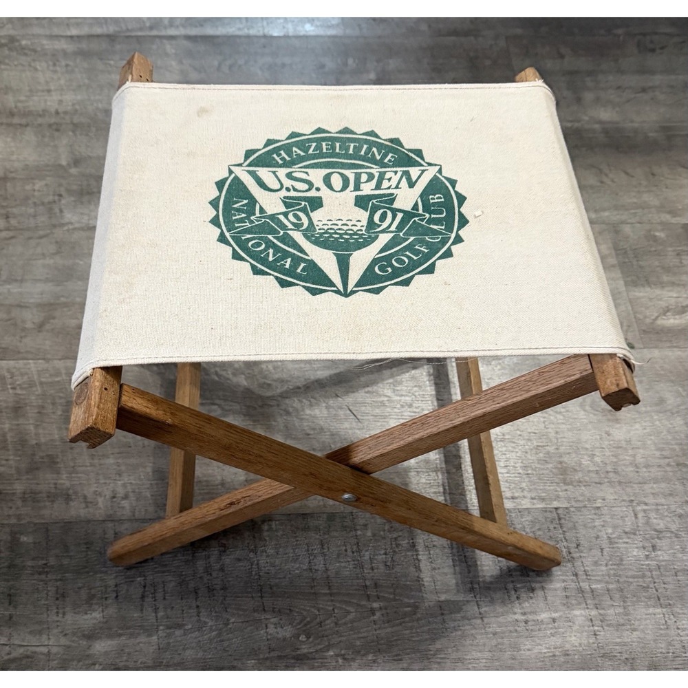 Vtg 1991 US Open Folding Spectator Camp Stool Hazeltine National Golf Club